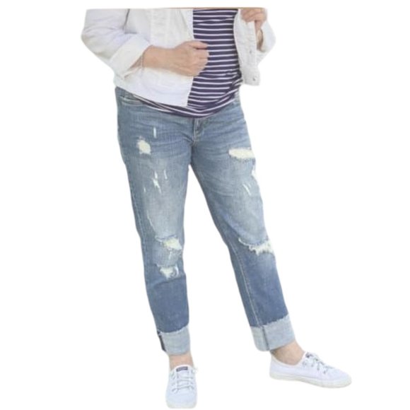 Catherine Abelia Wash Mid Rise Boyfriend Jean - KUT main image 1